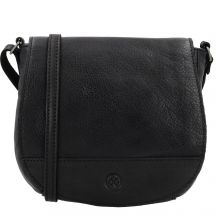 Hide & Stitches Idaho Crossbody Schoudertas Zwart