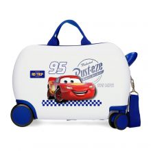 Cars Rolling Suitcase 4 Wheels White