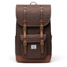 Herschel Little America Rugzak Chocolate Brown Crosshatch/Saddle Brown