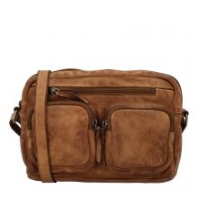 Hide & Stitches Paint Rock Crossbody Schoudertas Cognac