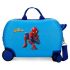 Spiderman Rolling Suitcase 4 Wheels Blue