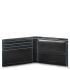 Piquadro Blue Square Men's Wallet With Flip Up/Coin Pocket Black