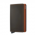 Secrid Slim Wallet Portemonnee Matte Truffle & Orange